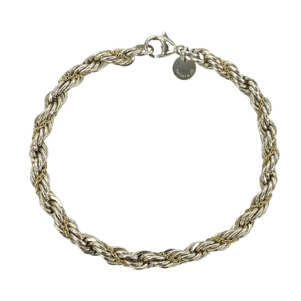 TIFFANY & CO. Vintage 18k Silver Charm Bracelet